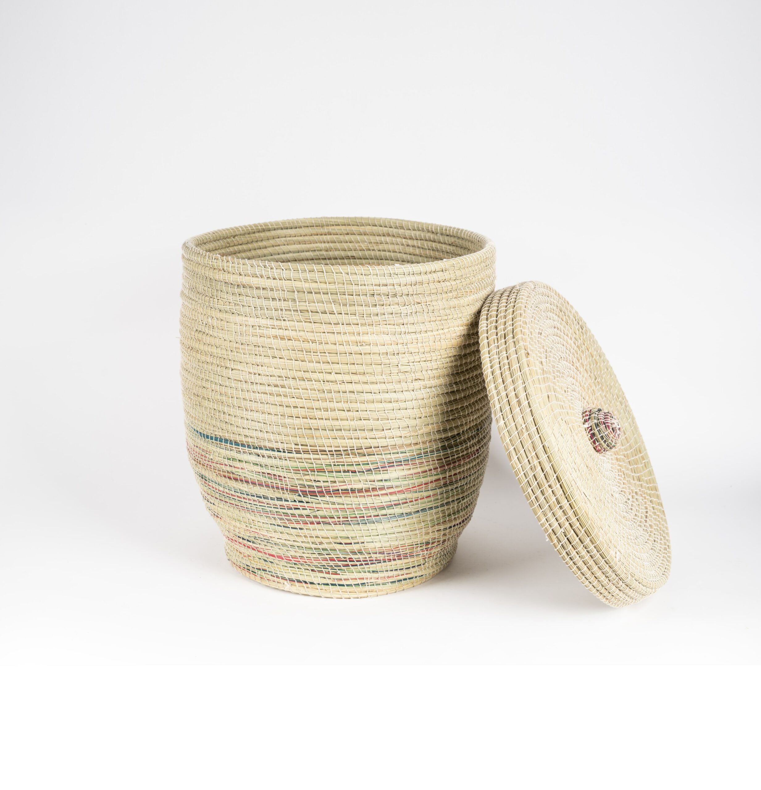 Grande Boîte avec Couvercle en paille